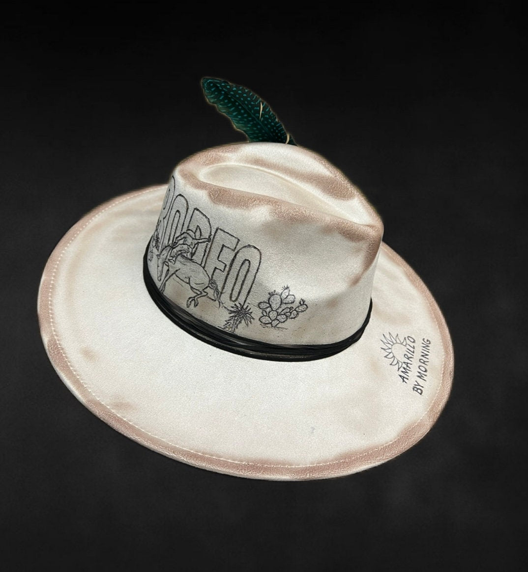 Rodeo Amarillo Burned Felt Hat