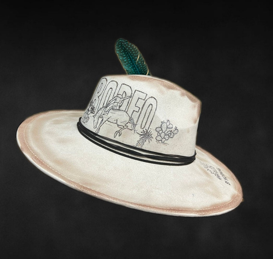 Rodeo Amarillo Burned Felt Hat