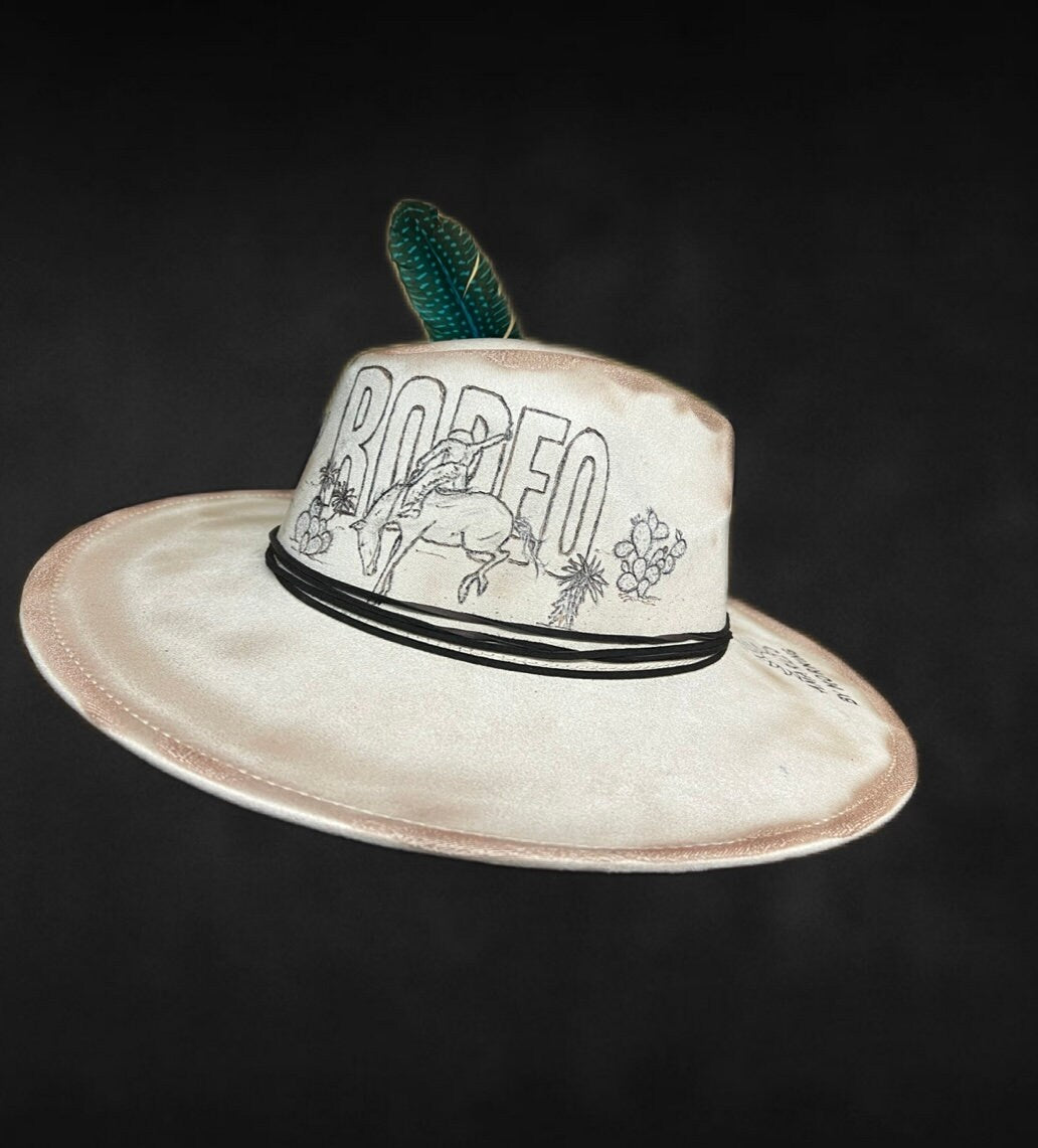 Rodeo Amarillo Burned Felt Hat