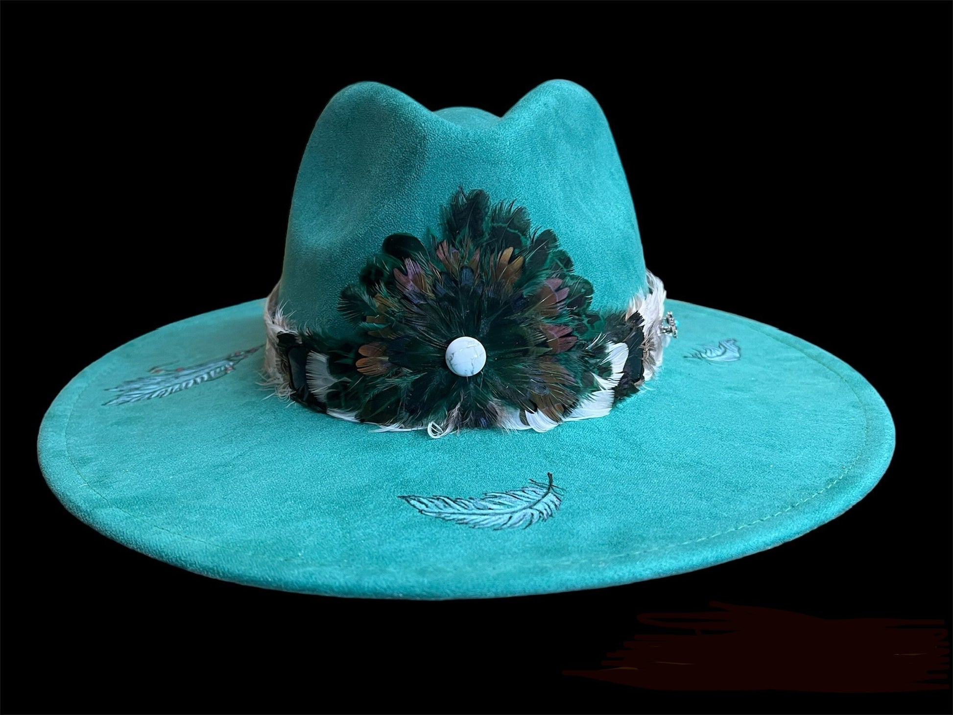 Horse Feathers Burned Felt Hat