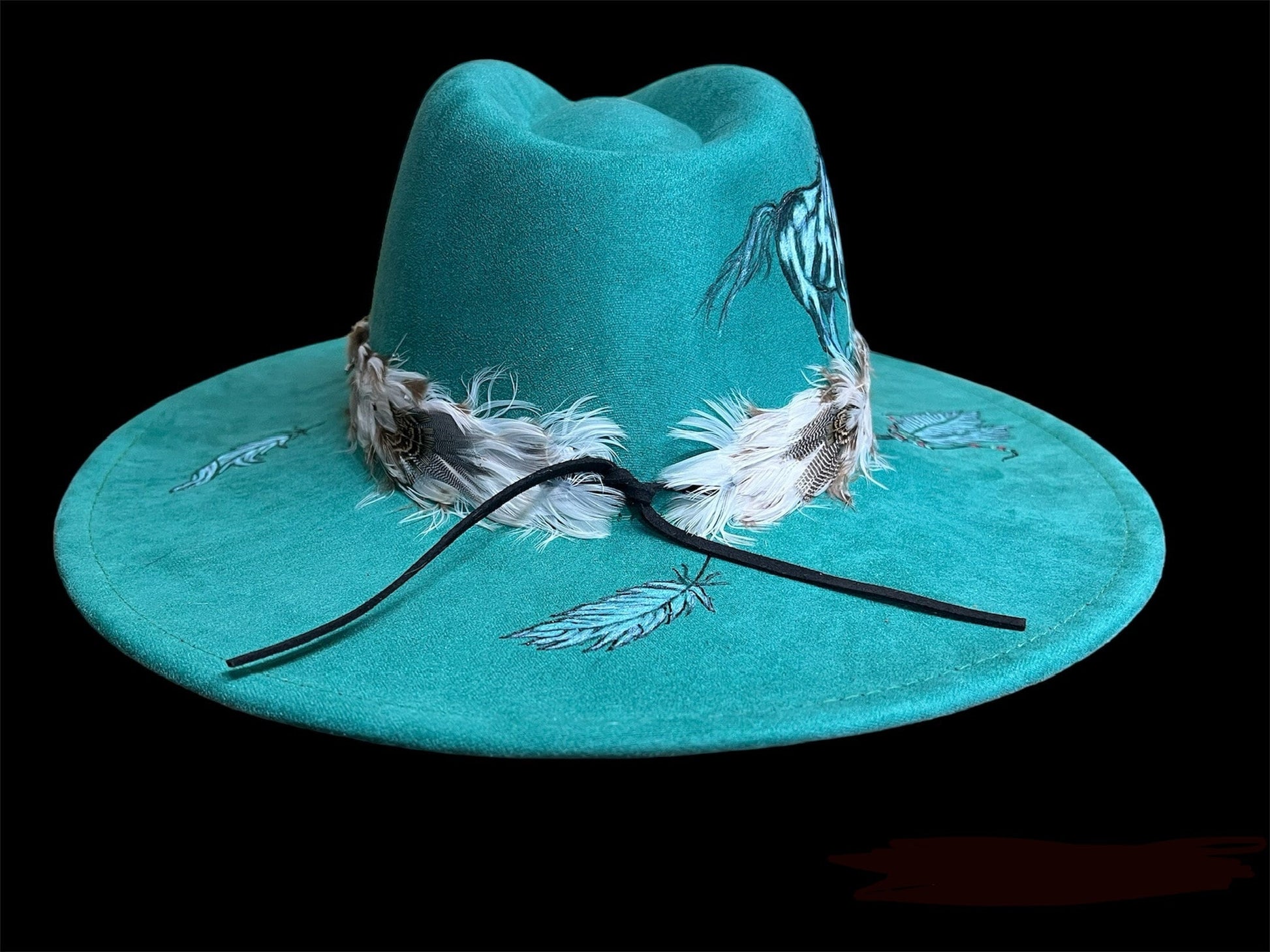Horse Feathers Burned Felt Hat