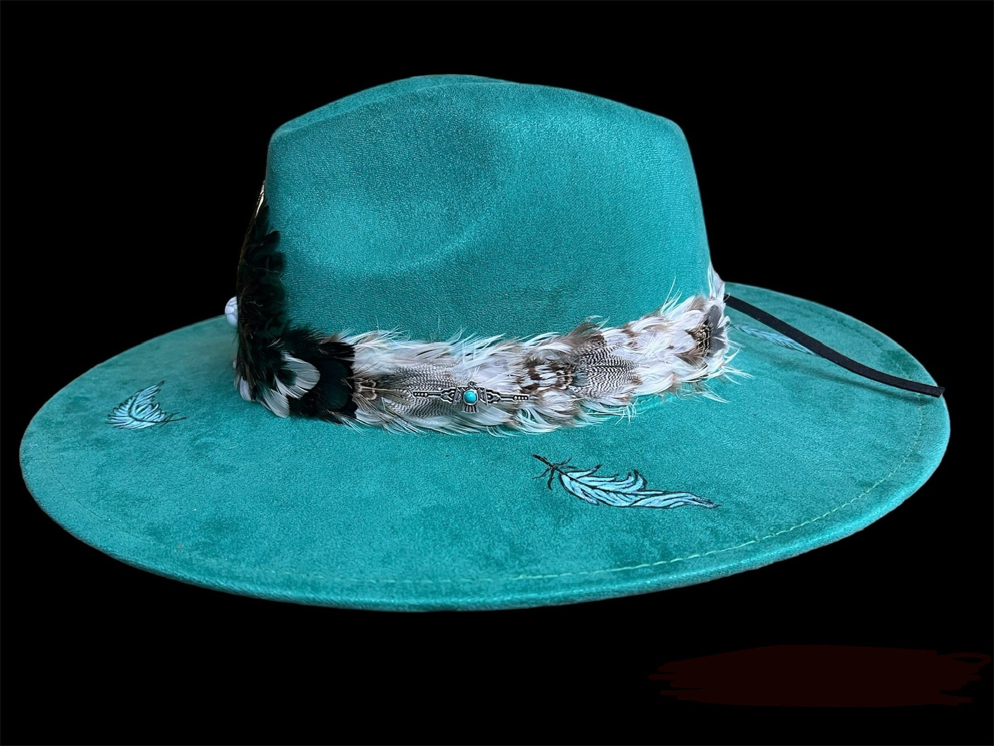 Horse Feathers Burned Felt Hat