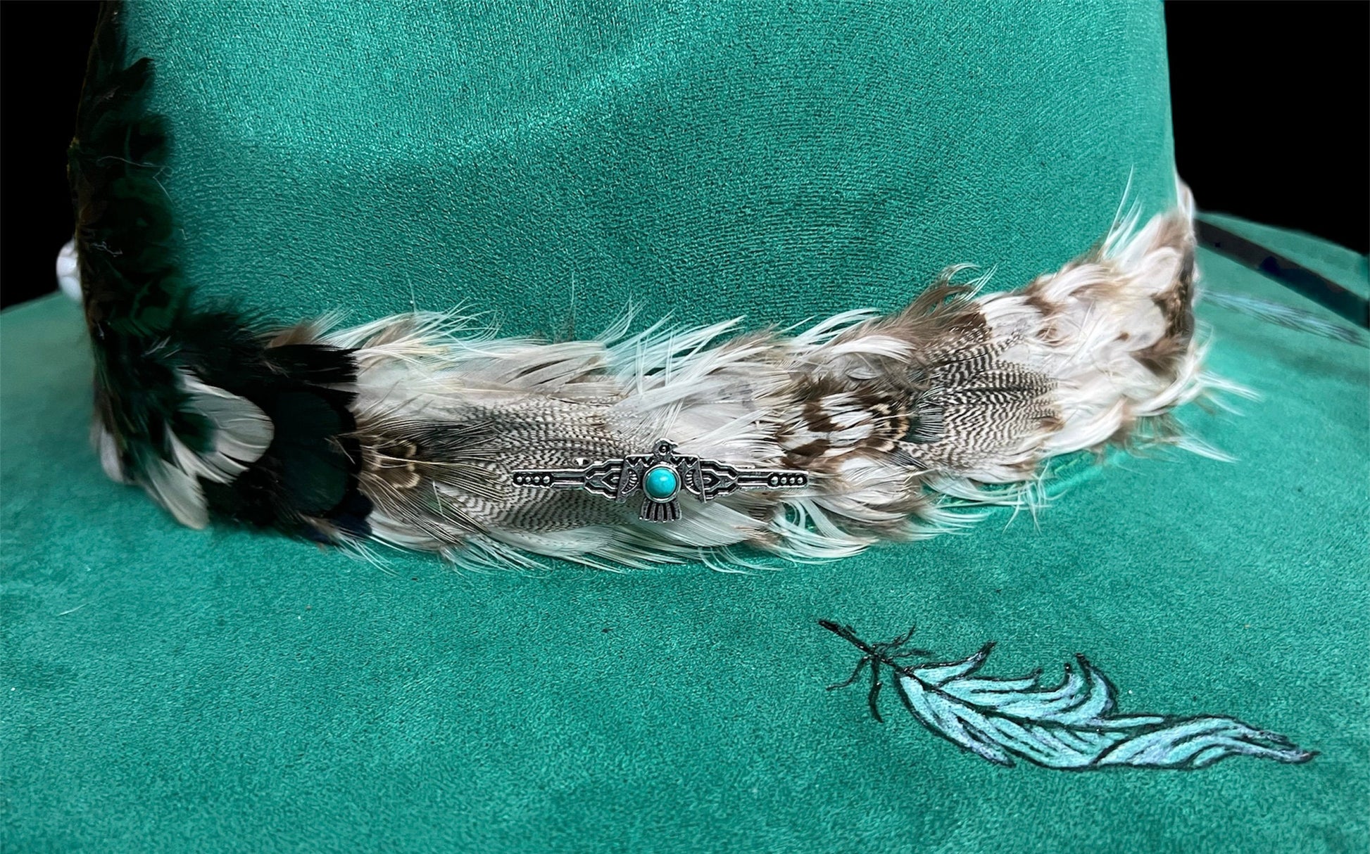 Horse Feathers Burned Felt Hat