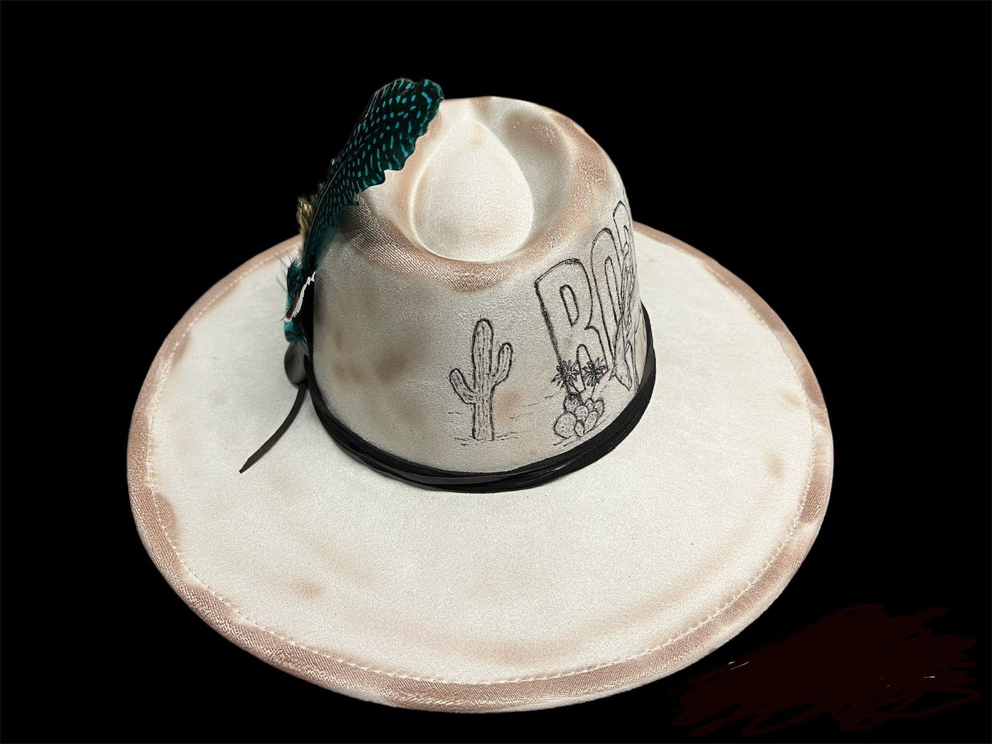 Rodeo Amarillo Burned Felt Hat