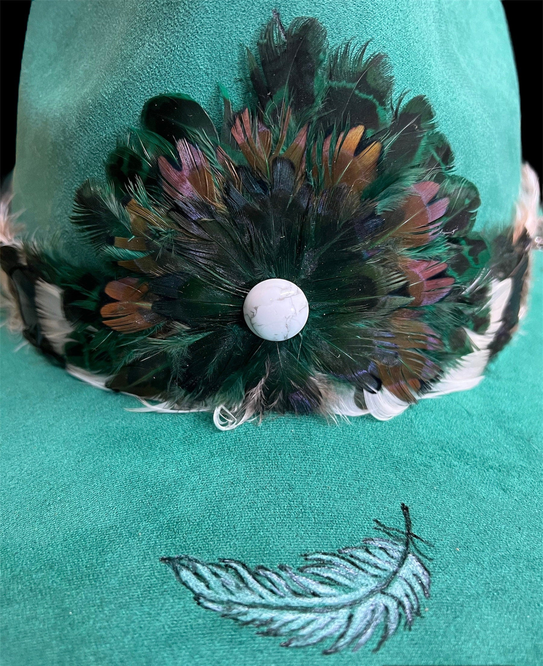 Horse Feathers Burned Felt Hat