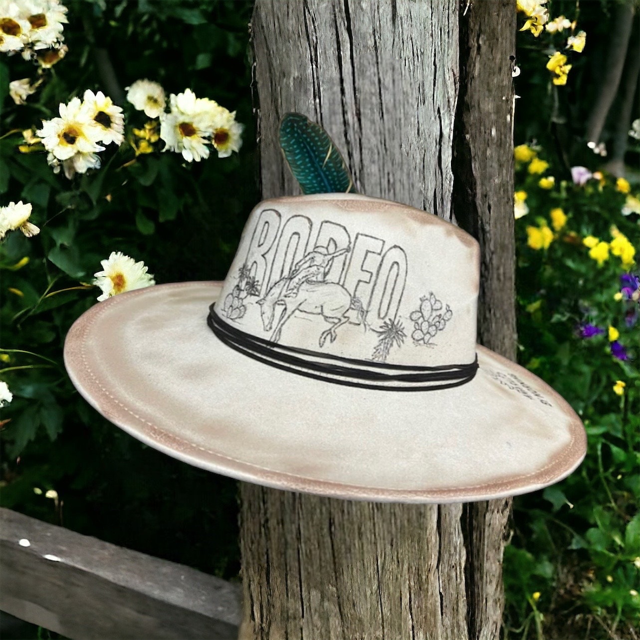 Rodeo Amarillo Burned Felt Hat