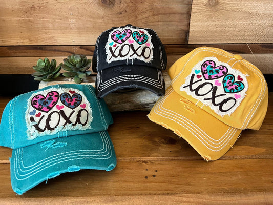 Hugs & Kisses Boho Baseball Cap