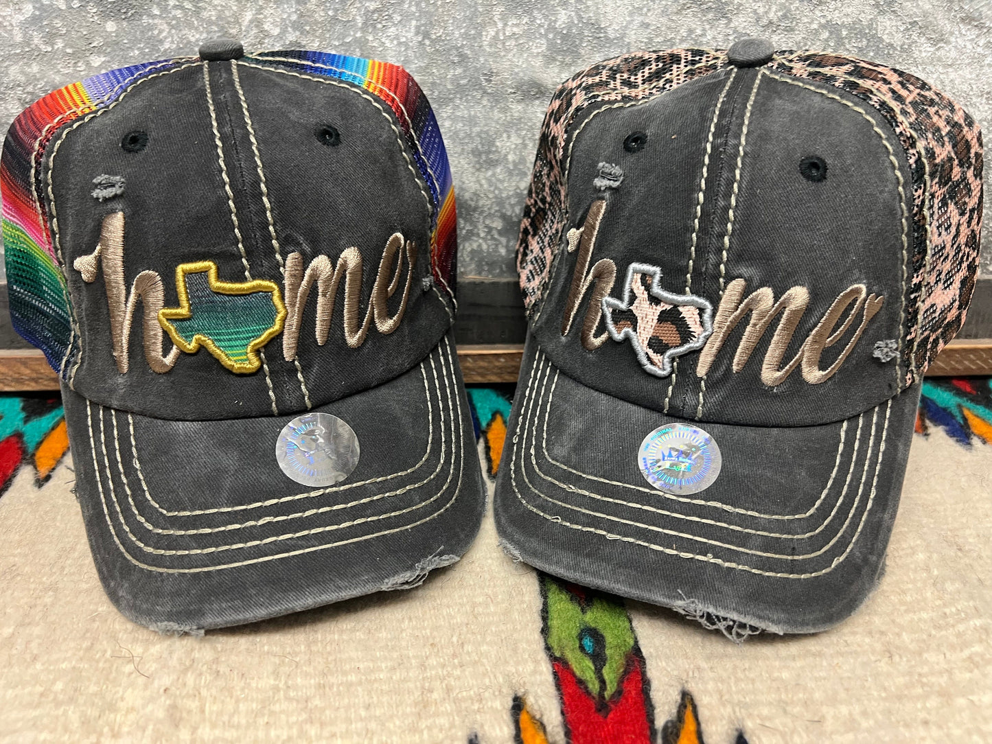 Texas Home Baseball Cap Leopard or Seraoe