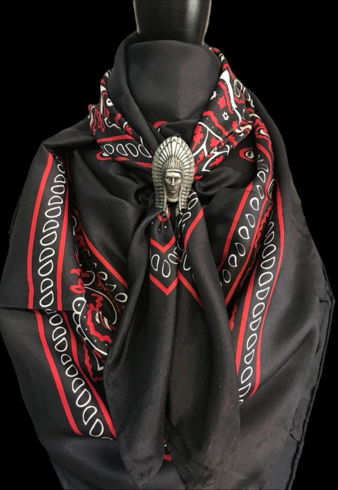 Silk Scarf Wild Rags Black Bandana