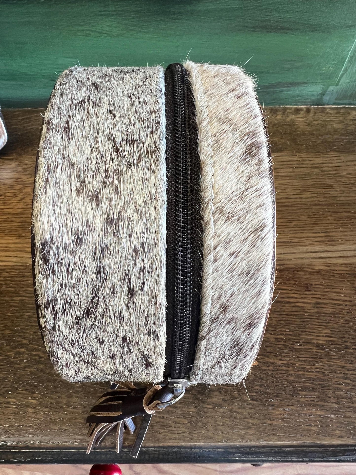 Cowhide and Tooled Leather Jewelry Case