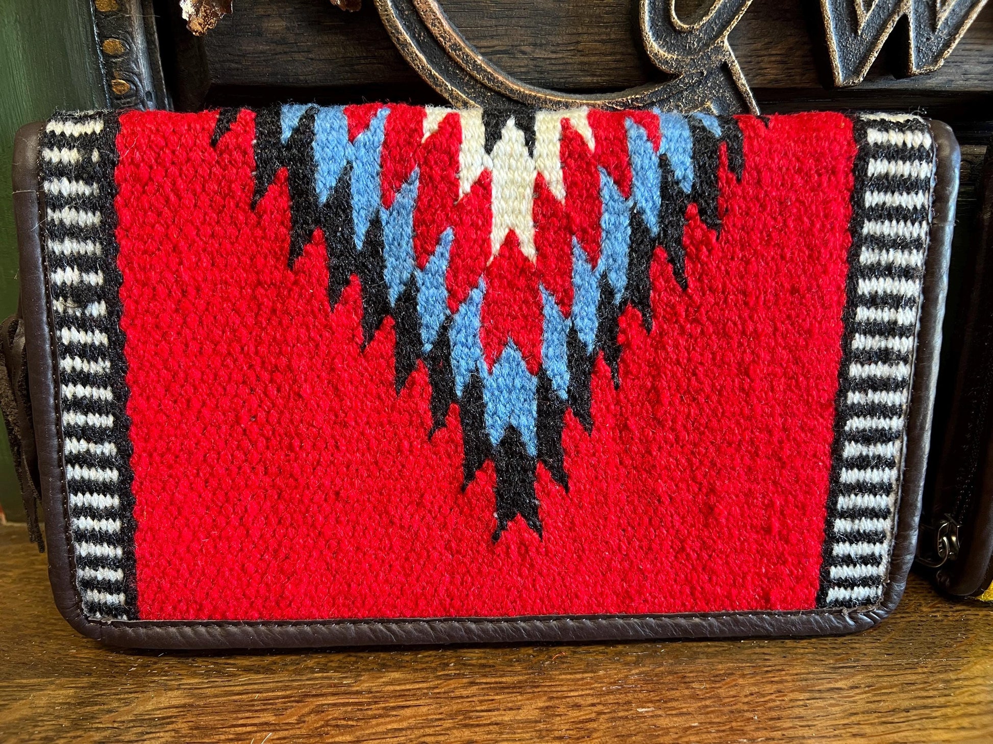 Womens Woven Wool Southwestern Wallets