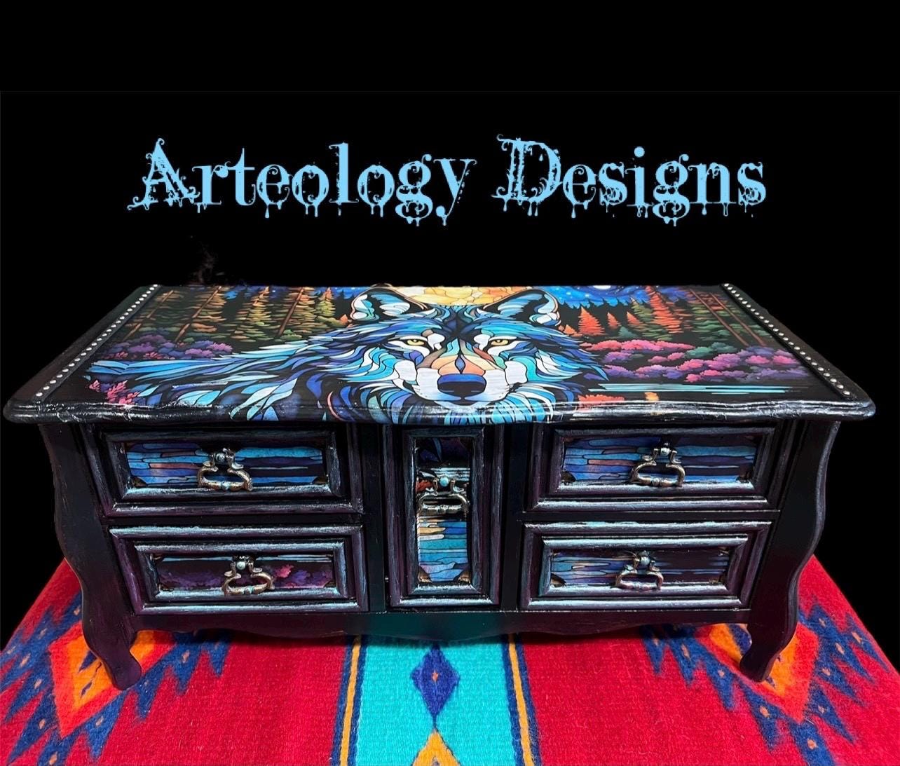 Illuminating Journey of the Wolf Jewely Box