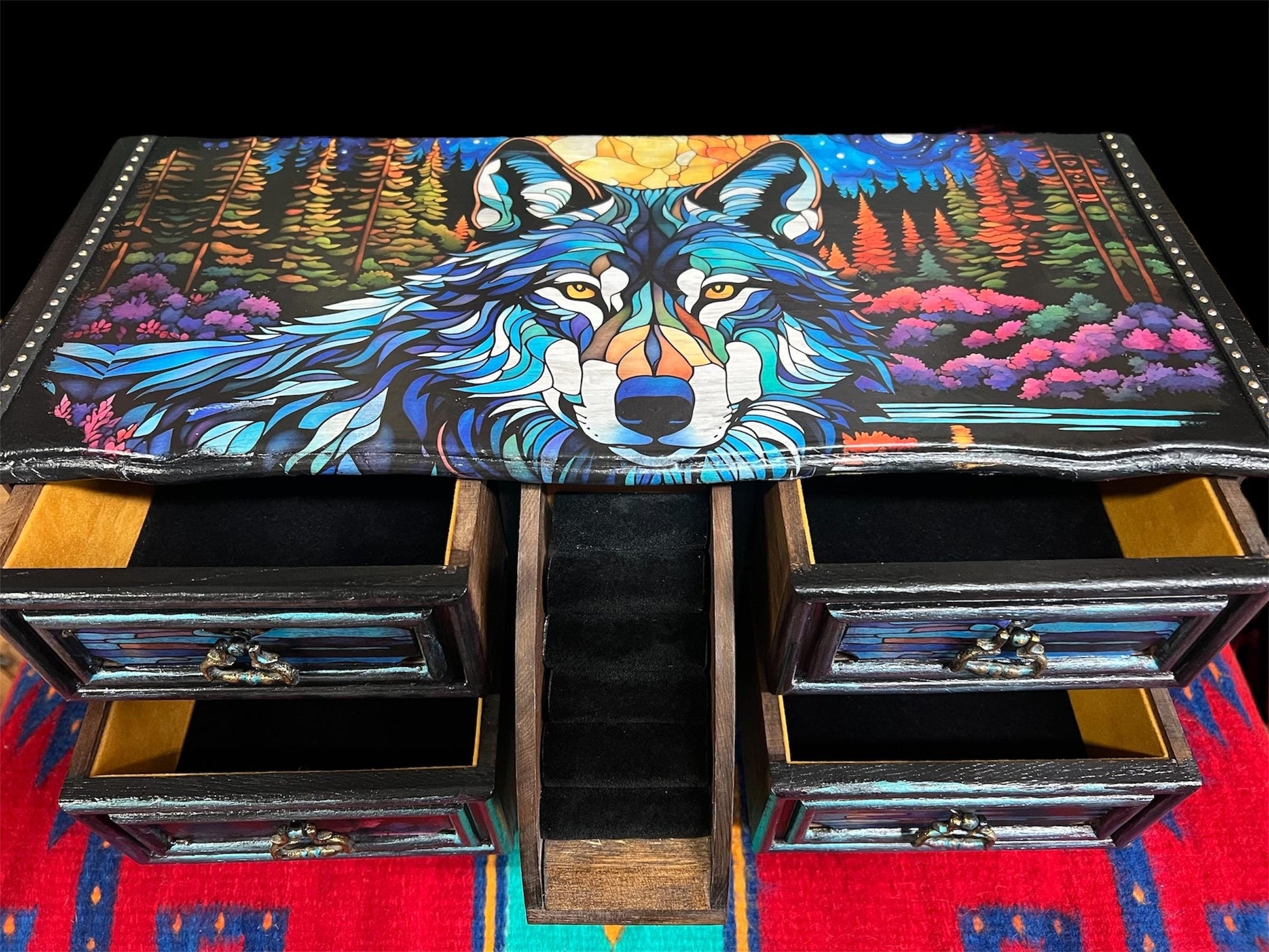 Illuminating Journey of the Wolf Jewely Box