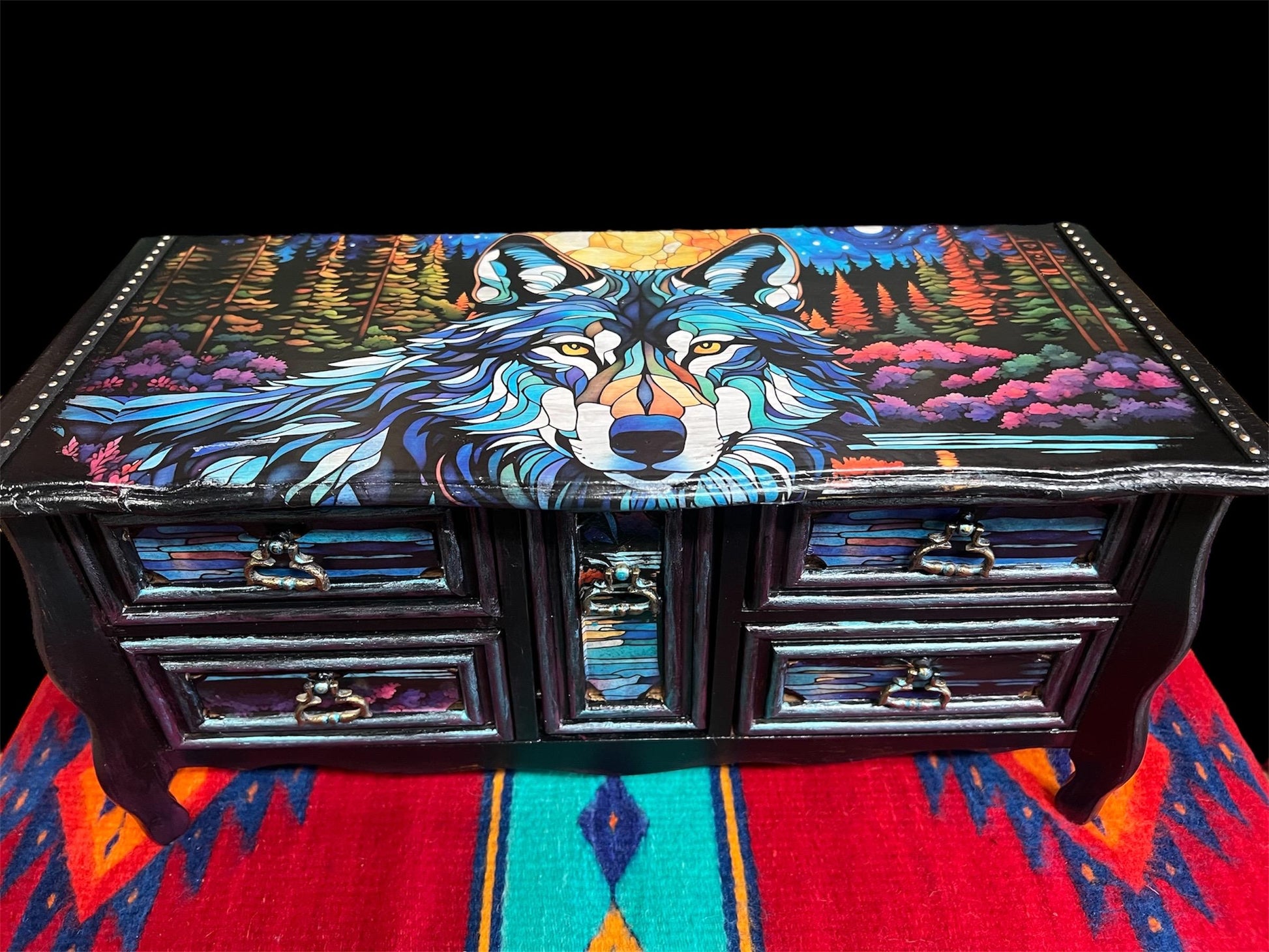 Illuminating Journey of the Wolf Jewely Box