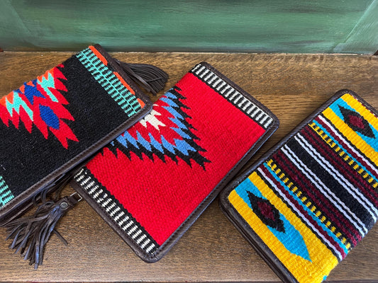 Womens Woven Wool Southwestern Wallets